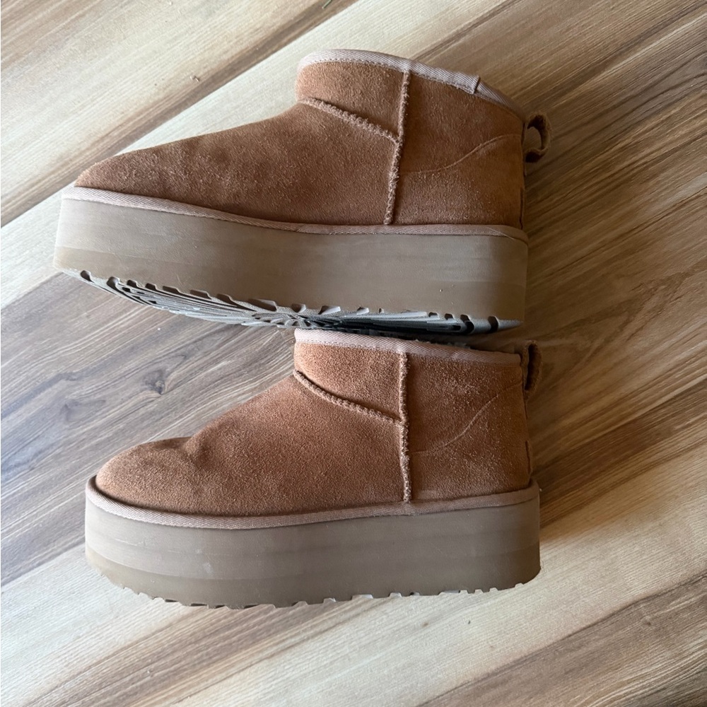 Ugg Chestnut Brown Platform Boots - image 2